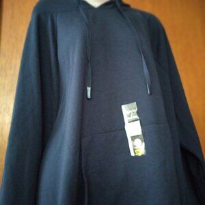 Plus Size Navy Blue Hoodie